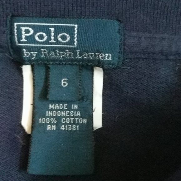 Boys Polo by Ralph Lauren with scorpion in size 6 - Picture 3 of 4